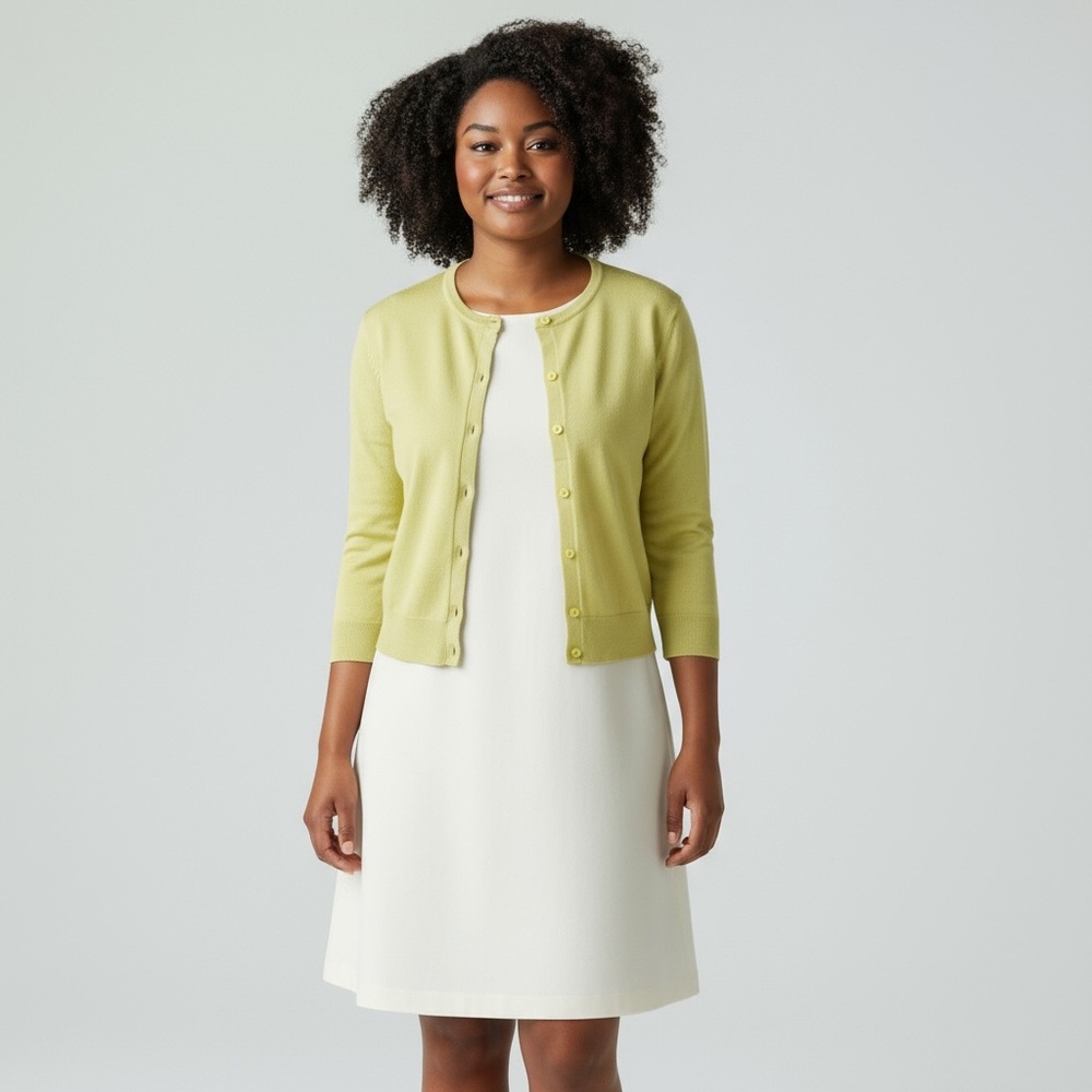 Yellow Button-Up Cardigan